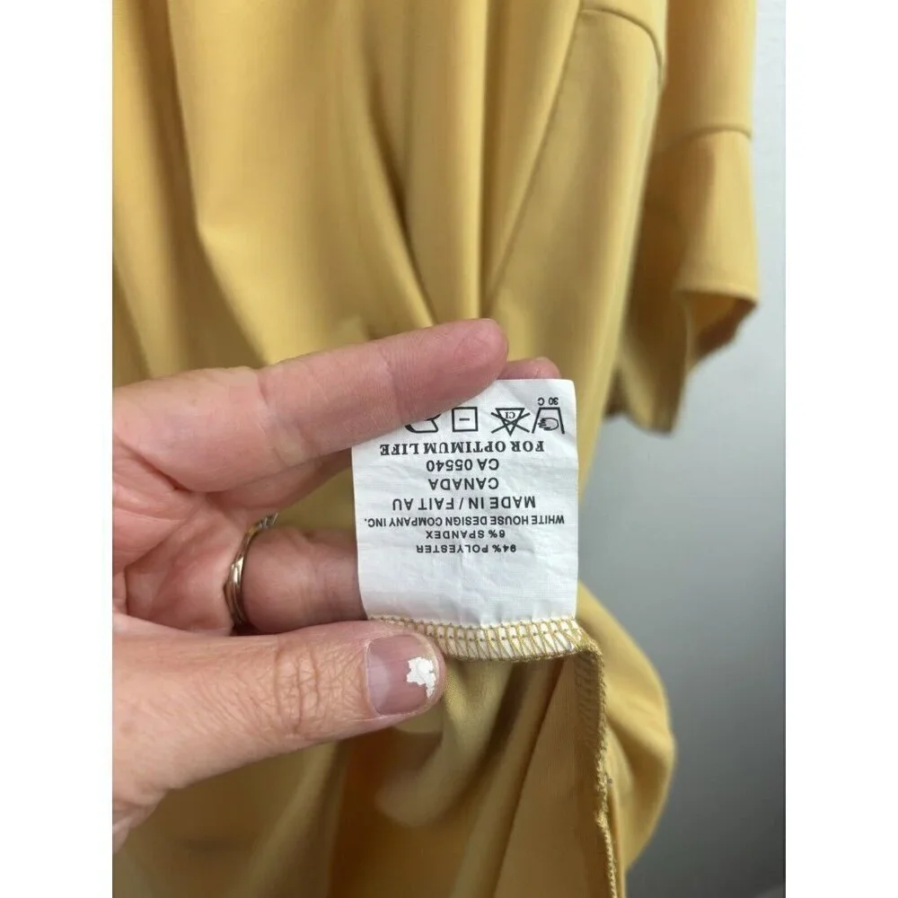 Women's Gold Flowy Top